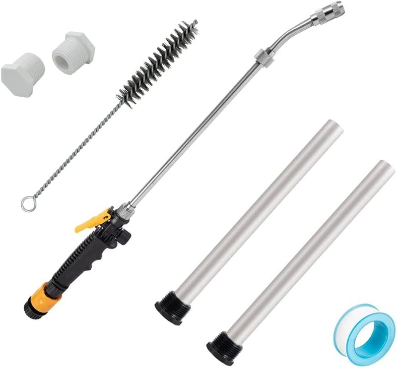 WLBINGLUO RV Water Heater Anode, Hot Water Heater Flush Wand and Stainless Steel Brush Kit for Cleaning Sediment-9.26"L x 3/4" NPT Thread Magnesium Rod for Suburban and Mor-Flo, Camper Water Tank Rinser - Image 1